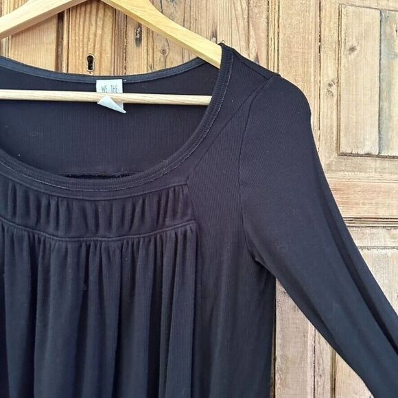 We The Free XS Black Oversized Long Sleeve Blouse - Picture 2 of 6